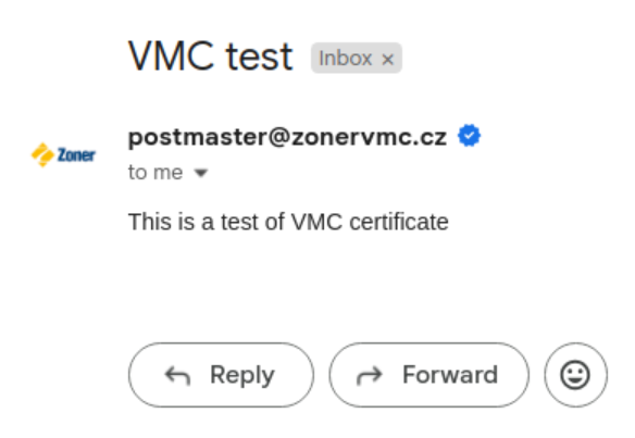 Display of VMC and sender's logo in Gmail